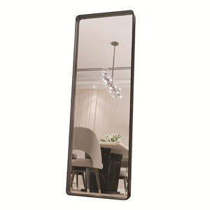 Espejo de Cuerpo Entero Rectangular de Pared con Marco de Aleación de Aluminio, Diseño Minimalista, Uso Doméstico, Superficie de Vidrio Resistente - Product Image 4