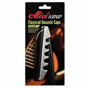 Capotastis para Guitarra Clásica Plateados y Negros A005MP - Product Image 3