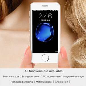 MELROSE S9 Mini télé<span class=keywords><strong>phone</strong></span> portable 512 mo + 8 go Android 5.1 Pocket Smartphone 2.45 pouces écran tactile <span class=keywords><strong>Palm</strong></span> télé<span class=keywords><strong>phone</strong></span> mobile - Product Image 3