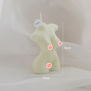 Bougie en forme de corps de femme en <span class=keywords><strong>art</strong></span> 3D, parfum relaxant, bougie en forme de torse de femme, bougie parfumée, figurine de corps nu en cire pour la décoration de la maison - Product Image 2
