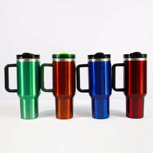 Gobelet isotherme sous vide personnalisé avec laser, 40 oz, noir mat, miroir bleu, violet <span class=keywords><strong>chroma</strong></span>, pour les sports de plein air, mug à café avec paille - Product Image 4