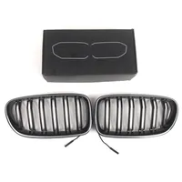 Calandre avant de voiture, calandre de course, grilles avec éclairage LED blanc pour BMW Série 5 F10 F11 2010-2016 51137261355 51137261356