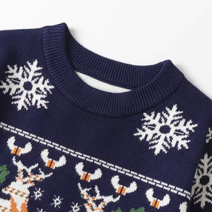 Suéter Cárdigan Rojo Extra Grande Tejido en Algodón Orgánico para Niños Pequeños, Ropa de Invierno ODM - Product Image 5