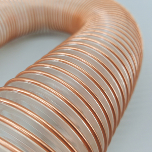 PU PVC grand diamètre fil d'acier <span class=keywords><strong>copeaux</strong></span> de poussière de bois très Flexible compressible industrie <span class=keywords><strong>aspiration</strong></span> spirale <span class=keywords><strong>tuyau</strong></span> de conduit en plastique - Product Image 4