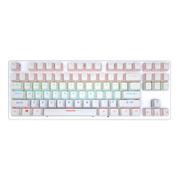 LEAVEN K550 87 tuşları ABS Keycaps gerçek mekanik klavye USB solunum işık oyun klavyesi