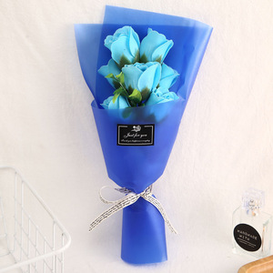 Cadeau de la Saint-Valentin Bouquet de roses roses Simulation de fleurs d'<span class=keywords><strong>oeillets</strong></span> Bouquet de fleurs pour la Saint-Valentin Cadeau de fête des mères pour Thanksgiving - Product Image 4