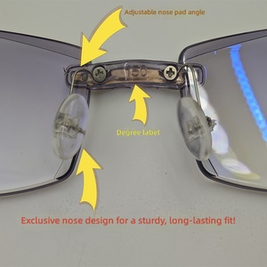 <span class=keywords><strong>Lunettes</strong></span> <span class=keywords><strong>de</strong></span> <span class=keywords><strong>presbytie</strong></span> unisexes anti-lumière bleue, à correction automatique, monture transparente en PC, multifocales, pour hommes et femmes - Product Image 3