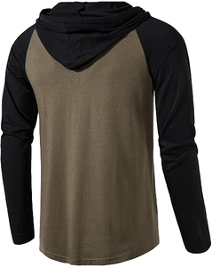 Sweat à capuche oversize brodé en coton épais 100 % écologique pour homme grande taille - Noir Hip Hop - Product Image 1