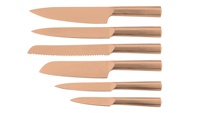 Ensemble de couteaux de cuisine pour chefs, couteaux de cuisine en acier inoxydable, ensemble de 6 pièces, couteau à légumes et à fruits