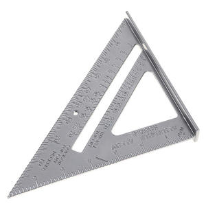 Regla de Ángulo de 45 Grados de Aleación de Aluminio, Regla de Trazado de Ángulos Imperial Multifuncional y Engrosada con Material PS - Product Image 4