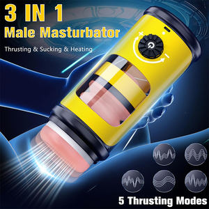 Neue Version Männlicher Masturbationsbecher mit 5 Stoßmodi, Saug- und Heizfunktion, Masturbator mit Saugclip für Männer - Product Image 2