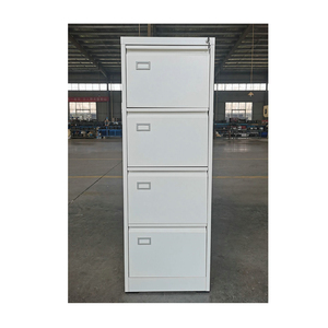 Vertical Filing Cabinet FAS-002-4D Knock Down 4 Drawer Vertical Steel Filing Cabinet Office Furniture Metal Storage Cabinet