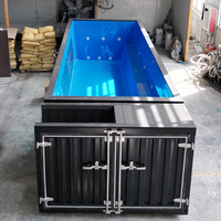 Stock Chine Piscine Shell 20 pieds 40 pieds Extérieur Famille Fibre de verre Semi Hors Sol Expédition Enfants Conteneur Piscine