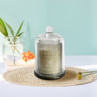 Coffret cadeau de luxe personnalisé avec cloche en verre, décoration d'intérieur, cadeaux de mariage pour invités, bougie parfumée en cire de soja