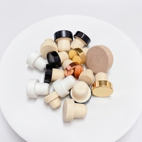 Bouchon en liège en silicone anti-goutte personnalisé avec logo imprimé, de qualité supérieure, pour l'étanchéité des bouteilles de whisky et de brandy, avec matériau de qualité FDA