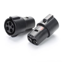 Nouvel adaptateur de charge pour véhicule électrique portable 2 GBT 32A 230V ABS+PC ignifuge, design compact et léger, brancher et utiliser, aucune installation requise