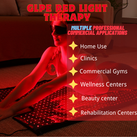 Tapis de luminothérapie rouge corps entier 660nm 850nm infrarouge proche, coussin LED 125W haute puissance 180*80cm grande taille pour soulagement de la douleur