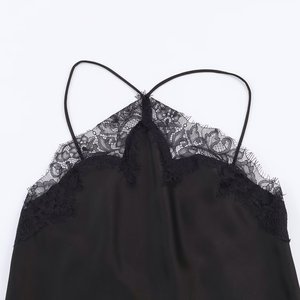 TAOP&ZA <span class=keywords><strong>2026</strong></span> Nova Coleção Primavera Vestido Midi Longo de Cetim com Decote Halter, Bainha Assimétrica e Detalhes em Renda 5919201 - Product Image 3