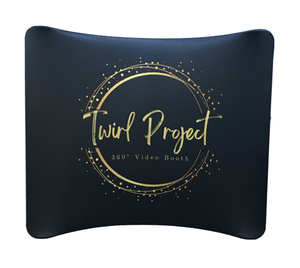 Toile de fond de photomaton en tissu tendu de haute qualité, personnalisable avec logo et image, pour accessoires d'affichage en gros - Product Image 4