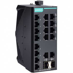 Commutateur Ethernet industriel non géré Moxa EDS-2018-ML-2GTXSFP Gigabit 16 ports - Product Image 2