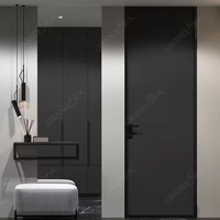 Chambre d'hôtel affleurant ligne zéro en bois intérieur porte cachée solide blanc composite design moderne son salon appartement