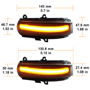 Système d'éclairage LED pour RUKUS COROLLA SED <span class=keywords><strong>AURIS</strong></span> SCION ZELAS REIZ, clignotants dynamiques, pièces automobiles, lampes indicatrices de rétroviseur - Product Image 6
