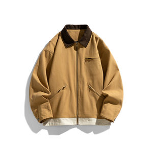 Veste homme personnalisée avec logo, style rétro tie-dye, coupe ample, nouvelle collection automne 2025, confortable, tendance et cool - Product Image 2