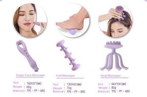 Masajeador de Dedos Reversible para Rostro y Cuero Cabelludo con Rodillo para Pies para la Circulación Sanguínea - Product Image 5
