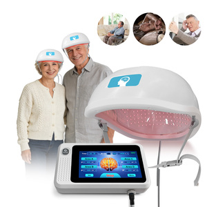 Casco de Neurotratamiento con Infrarrojo Cercano, Dispositivo de Terapia de Luz Roja de 810nm para Lesiones Cerebrales Traumáticas, Accidentes Cerebrovasculares, TDAH, Alzheimer y <span class=keywords><strong>Parkinson</strong></span> - Product Image 1