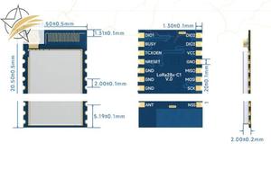 2.4G 모듈 원격 통신 Lora SX1280/1281 LoRa 무선 송수신기 128X-C1 - Product Image 5