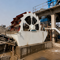 Machine à laver le sable avec godet rotatif pour le traitement des agrégats miniers