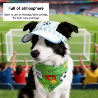 Ensemble Chapeau Décoratif et Bavette pour Animaux de Compagnie (Chiens et Chats) 2026 – Polyester Solide Lavable Classique