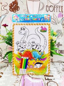 Renkli kalem seti kitap çocuk karalama tahtası sanat kiti karalamalar ve çocuklar için yazma kağdı maske - Product Image 2