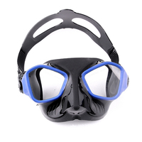 Masque de plongée anti-buée de haute qualité en silicone et verre trempé, lunettes de plongée pour adultes pour la plongée avec tuba et la pêche sous-marine