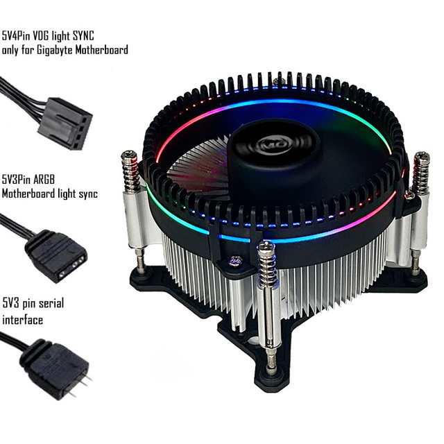 TR50C-1700-ARGB CPU Air Cooler Intel LGA 1700 1851 ARGB Thick Copper Base Heatsink Desktop Gaming PC Case Cooling Fan