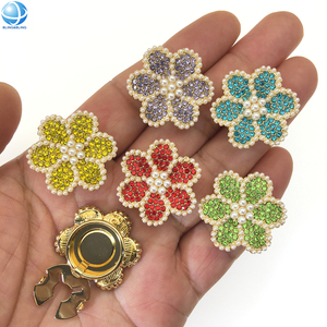 Chất Lượng Cao Pha Lê Rhinestone Nút Bao Gồm Khuy Măng Sét Mạ Vàng Nút Clip Không Có May Có Thể Tháo Rời Nút Bìa Cho Phụ Nữ Áo Sơ Mi - Product Image 3