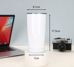 Premium 304 Stainless Steel <b>Double</b> <b>Wall</b> Vacuum Tumbler 20oz White Outdoor Car Water Bottle Straight Sip Cup Wholesale - Product Image 5