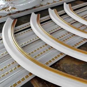 Les arcs <span class=keywords><strong>en</strong></span> plâtre de polyuréthane EverWall peuvent être peints et personnalisés Moulage de corniche incurvé doux pour <span class=keywords><strong>plafond</strong></span> - Product Image 2