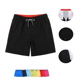 Shorts de bain unis pour hommes, coupe ample, séchage rapide, avec doublure boxer intégrée, pour l'été et la plage, vente en gros - Product Image 4