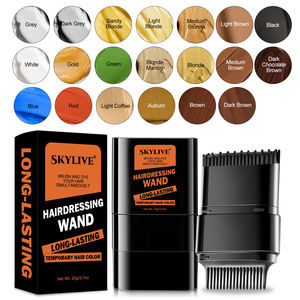 Baguette de coiffure à coloration rapide et double tête de brosse de 15g, couleur non grasse, correcteur de <span class=keywords><strong>cheveux</strong></span> léger et portable longue durée - Product Image 1