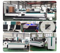 Machine de découpe laser CNC combinée pour tube et plaque métalliques de 6 mm et tôle métallique de 6000*1500 mm, 6000w