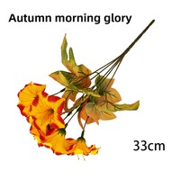 Fleurs artificielles de glycine d'automne réalistes en tissu, style rustique, centres de table saisonniers pour la décoration intérieure
