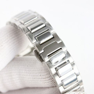Montre mécanique automatique prestigieuse de 35 mm en acier inoxydable avec cristal saphir, date, chronographe, aiguilles, résistance à l'eau de 10 bars - Product Image 5