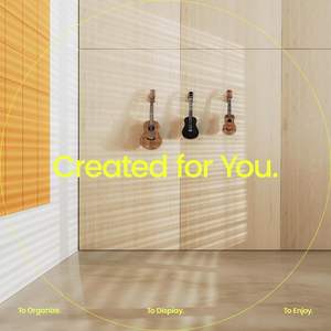 Support mural pour ukulélé DEDO pour ukulélés basse, ténor, alto, <span class=keywords><strong>concert</strong></span> et ananas, en bois de chêne brut - Product Image 3