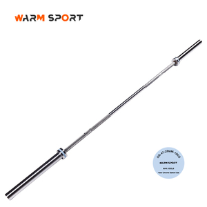 Barra de Pesas de Acero Aleado Cromado Duro de 15 KG y 2010 MM con Logotipo Personalizado al por Mayor, Carga Máxima de 1000 LB, 2 Bujes de Cobre, Modelo de Marca Warm - Product Image 3