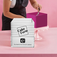 Moule à gâteau carré en plastique pour crème et chocolat, facile à démouler, outil de pâtisserie 3D pour débutants