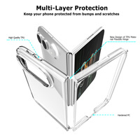 Funda Plegable con Purpurina para iPhone 18 Fold y iPhone 18 Ultra, Marco Elevado, Recortes Precisos, Doble Capa, Delgada y Resistente al Calor