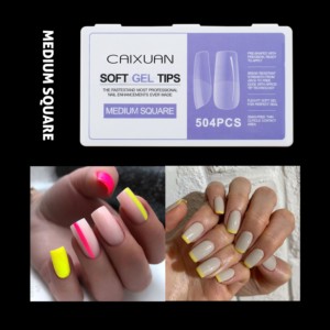 Punte per unghie francesi di colore trasparente a buon mercato all'ingrosso di alta qualità per unghie personalizzate trasparenti - Product Image 4