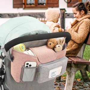 Organizer Universale per Passeggino con Portabicchieri Isolato e Borsa Portaoggetti, Accessori per Uppababy, Baby Jogger, Britax - Product Image 6