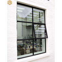 Ventana de Toldo Moderna de Acero Inoxidable y Aleación de Aluminio, Vidrio Templado con Aislamiento Térmico, Dimensiones Personalizables para Uso en Exteriores de Villas